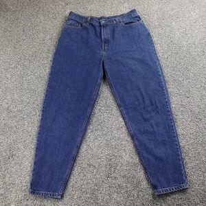 VTG Levis Jeans Womens 18W Dark Blue Denim Pants 550 Relaxed Tapered USA 90s Y2K